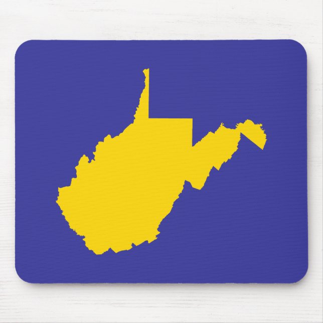 West Virginia Gold and Blue Mouse Mat (Front)