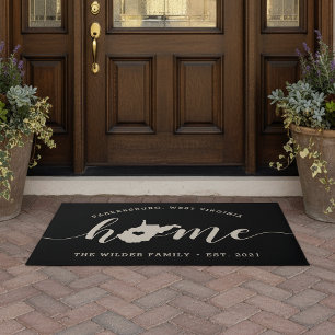 West Virginia Home State Personalised Doormat