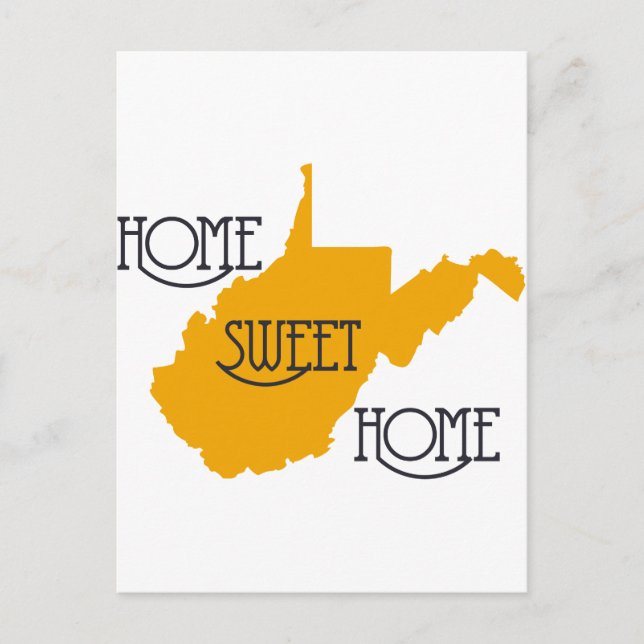 West Virginia Home Sweet Home by U.S. Custom Ink Postcard (Front)