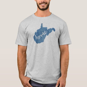 West Virginia Home Wood Grain T-Shirt