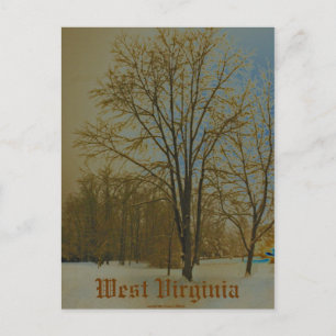 West Virginia in Snow Postcard
