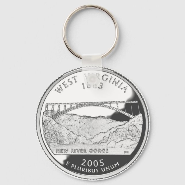 West Virginia Key Ring (Front)