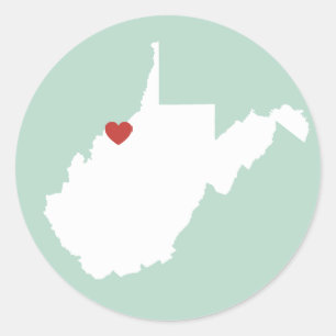 West Virginia Love - Customisable Sticker