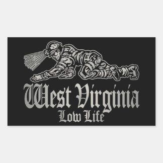 WEST VIRGINIA low life Rectangular Sticker