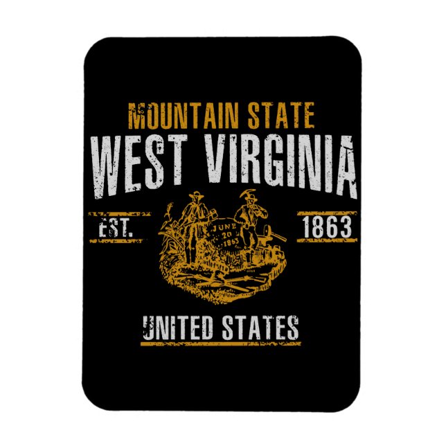 West Virginia Magnet (Vertical)