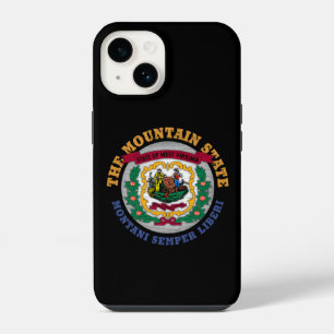 WEST VIRGINIA MOUNTAIN STATE FLAG iPhone 14 CASE