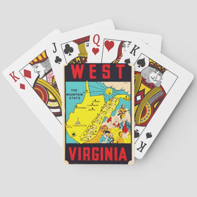 West Virginia Mountain State Playing Cards (Back)