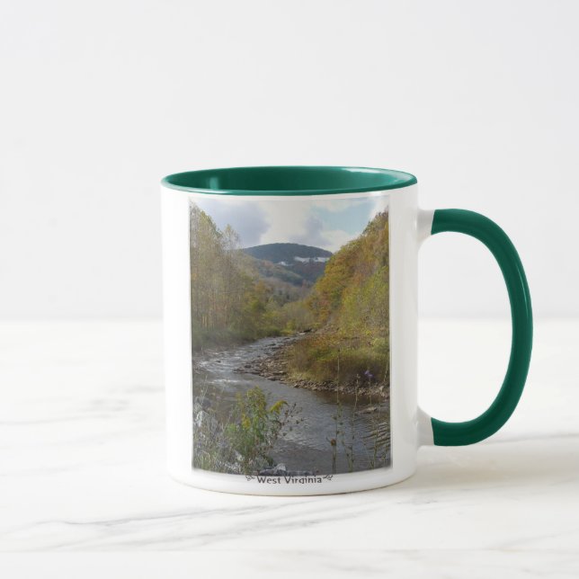 West Virginia mountains creek Mug (Right)