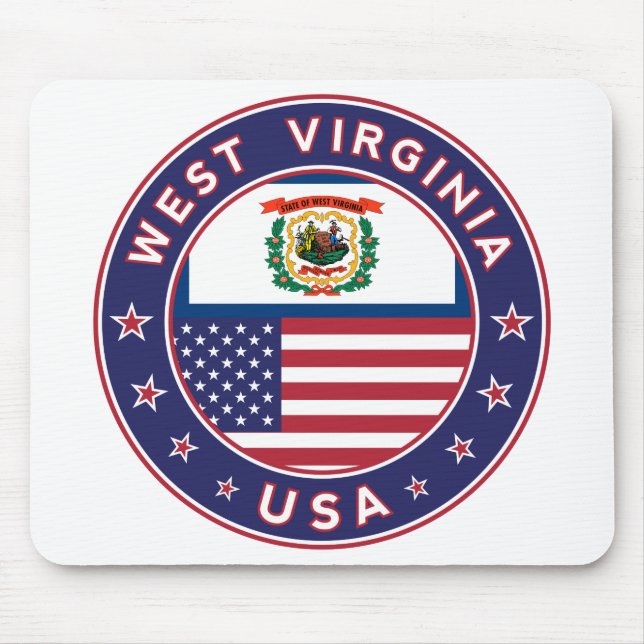 West Virginia Mouse Mat (Front)