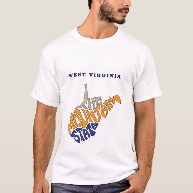 West Virginia Nickname Word Art T-Shirt (Front)