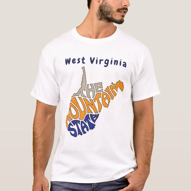 West Virginia Nickname Word Art T-Shirt (Front)