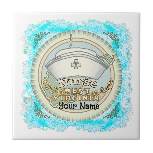 West Virginia Nurse Tile (Front)