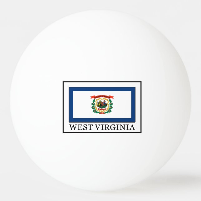 West Virginia Ping Pong Ball (Front)