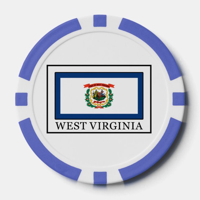 West Virginia Poker Chips (Front)