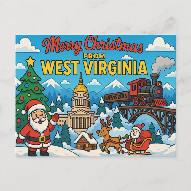 WEST VIRGINIA Postcard (Front)