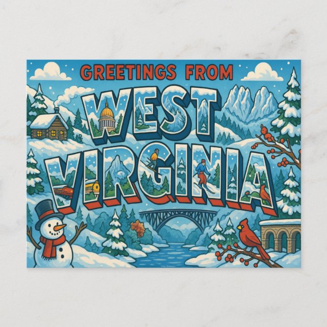 WEST VIRGINIA Postcard (Front)