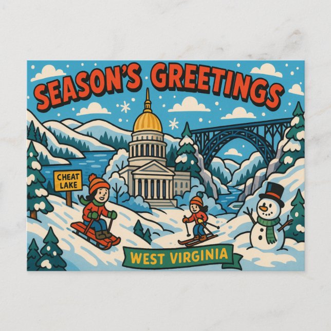 WEST VIRGINIA Postcard (Front)