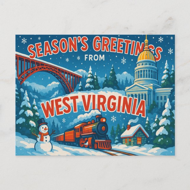 WEST VIRGINIA Postcard (Front)