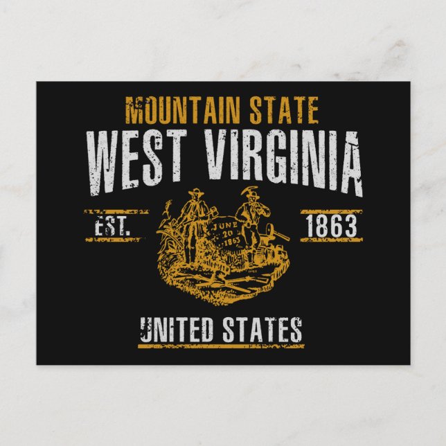 West Virginia Postcard (Front)