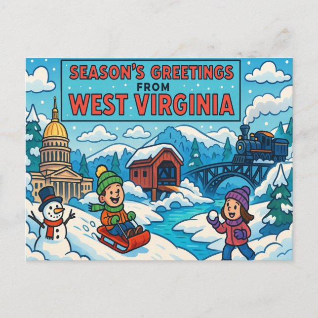WEST VIRGINIA Postcard (Front)