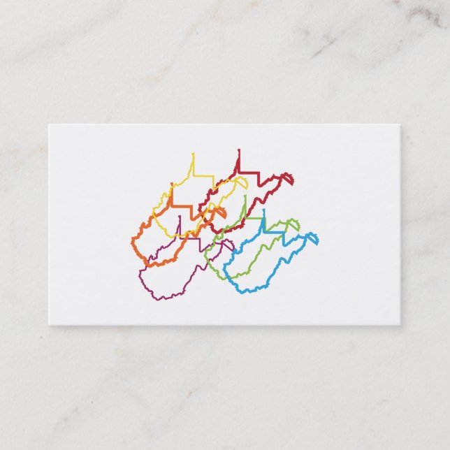 west virginia pride blur business card (Front)