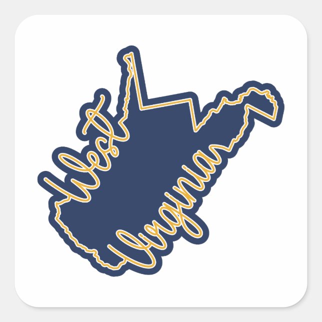 West Virginia Pride Square Sticker (Front)