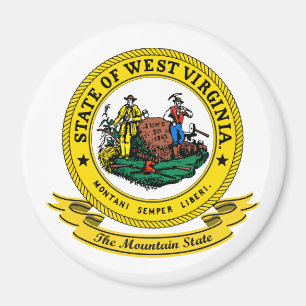 West Virginia Seal Magnet