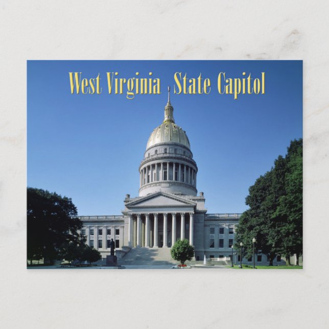 West Virginia State Capitol Postcard (Front)