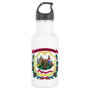 West Virginia State Flag 532 Ml Water Bottle