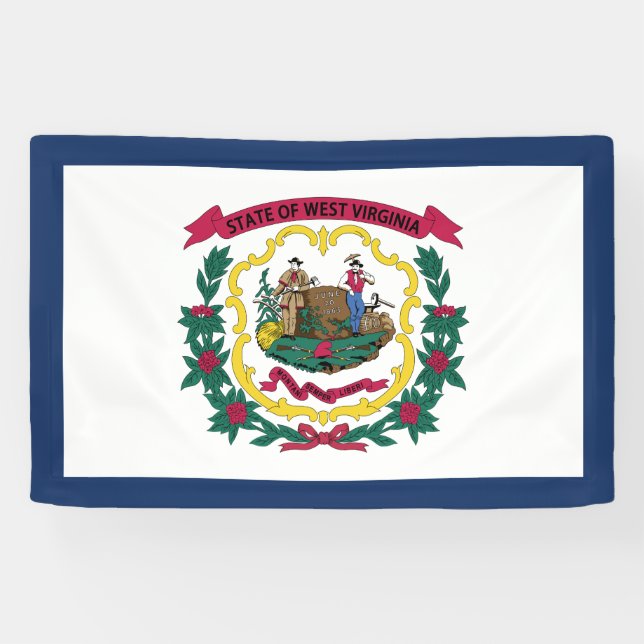 West Virginia State Flag Banner (Horizontal)