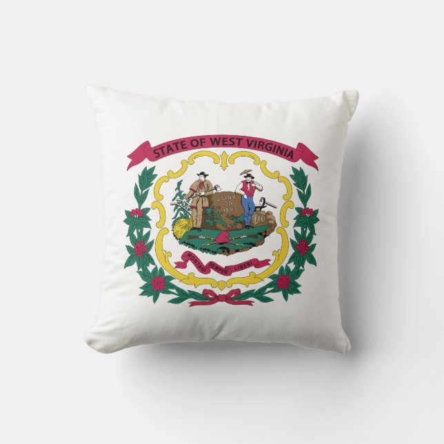 West Virginia State Flag Cushion (Front)