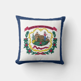 West Virginia State Flag Cushion