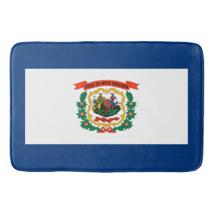 West Virginia State Flag Design Bath Mat