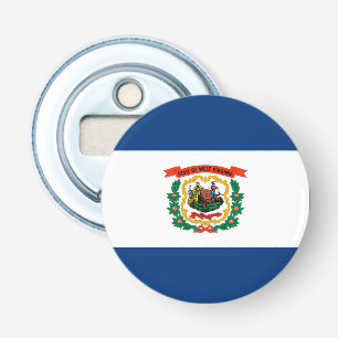West Virginia State Flag Design Bottle Opener
