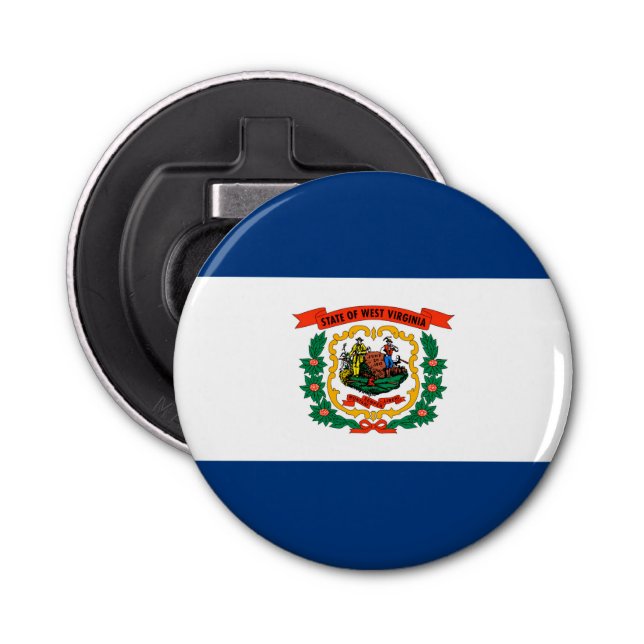West Virginia State Flag Design Bottle Opener (Front)