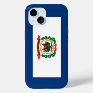 West Virginia State Flag Design iPhone 15 Case