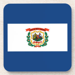 West Virginia State Flag Design Coaster