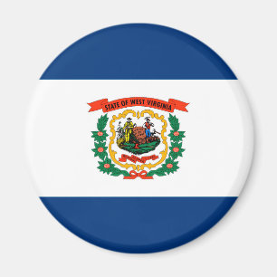 West Virginia State Flag Design Magnet