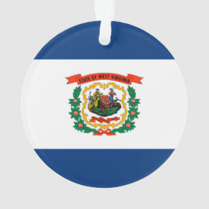 West Virginia State Flag Design Ornament