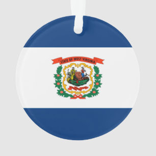 West Virginia State Flag Design Ornament