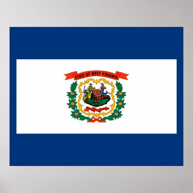 West Virginia State Flag Design Poster (Front)