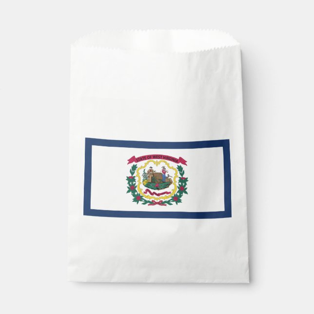 West Virginia State Flag Favour Bags (Front)
