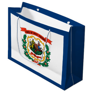 West Virginia State Flag Large Gift Bag