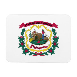 West Virginia State Flag Magnet