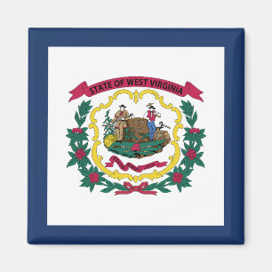 West Virginia State Flag Magnet
