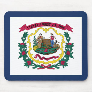 West Virginia State Flag Mouse Mat