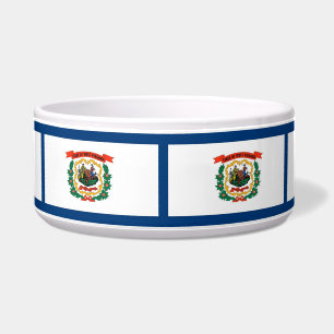 West Virginia State Flag Pet Bowl