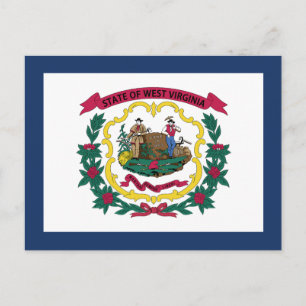 West Virginia State Flag Postcard