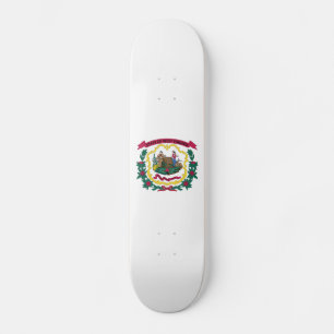 West Virginia State Flag Skateboard