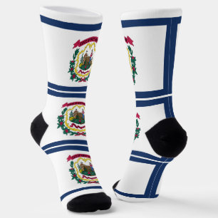 West Virginia State Flag Socks